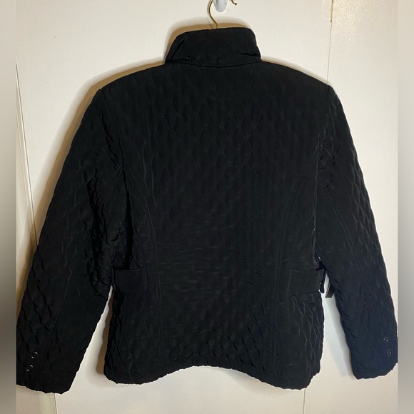 Gallery Womens Lined Midweight Quilted Jacket, Black, Size Large - Picture 2 of 6